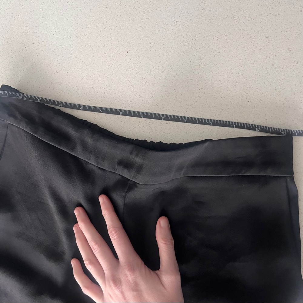 Satin high waist Wide Leg pull on Pants - Picture 3 of 12